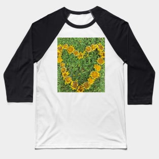 Sunflower Heart with grass Baseball T-Shirt